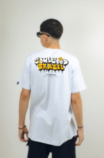 Camiseta Masculina Branca Básica com Estampa Carinha - Imagem 2