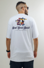 Camiseta Masculina Baseball Branca – Estilo Esportivo Casual - Imagem 2