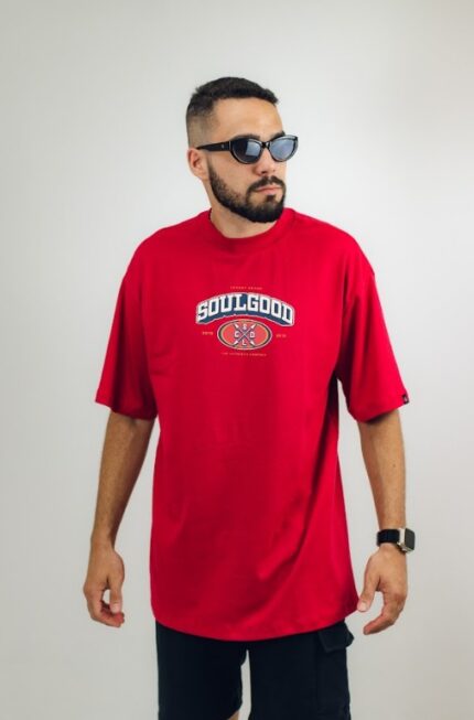 Camiseta Masculina Luxury Vermelha – Brand Edition