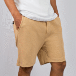 Bermuda Masculina em Malha Piquet Areia