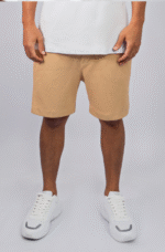 Bermuda Masculina em Malha Piquet Areia - Imagem 2