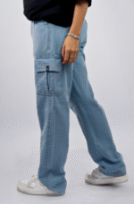 Calça Cargo Feminina Jeans Clara - Imagem 2