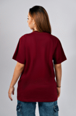 Camiseta Básica Bordô Feminina SoulGood - Imagem 3