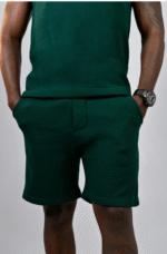 Bermuda Masculina em Malha Piquet Green Deep - Imagem 2