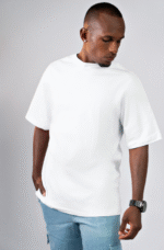Camiseta Oversized Masculina Branca – Algodão Premium & Caimento Perfeito - Imagem 2
