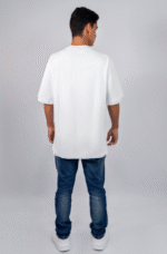 Camiseta Oversized Masculina Branca – Algodão Premium & Caimento Perfeito - Imagem 4