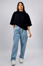 Camiseta Feminina Oversized Preta – Algodão Premium & Estilo Urbano